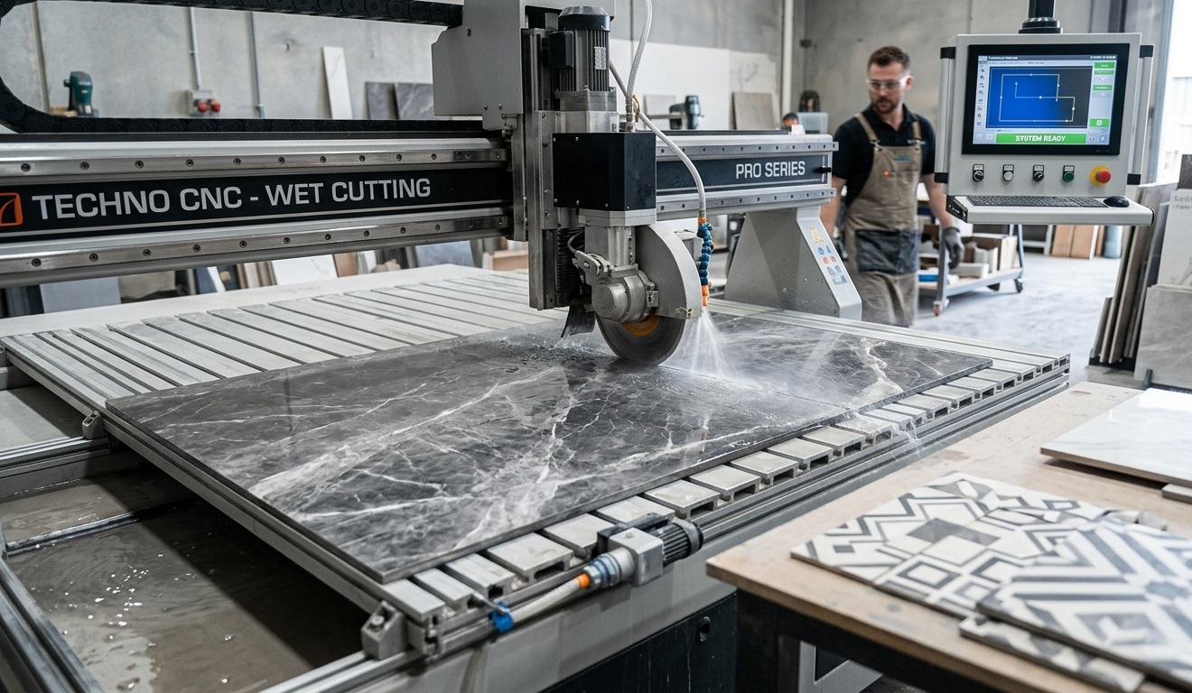 Cięcie płytek metodą CNC na mokro – dlaczego to najlepszy wybór dla Twojego wnętrza?